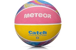 meteor Basketball Ball Layup Size 4 5 7 Youth Women Men Ideal for Children Hands Ideal Basketball for Training Kids Outdoor Indoor