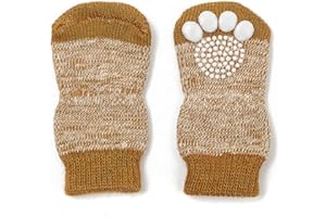 HARFKOKO Pet Heroic Chaussettes Antidérapantes 8 Tailles pour Chien et Chat - Protège Les Pattes de l’Animal et Les sols intérieurs, avec Patins en Caoutchouc, Convient pour Les Petits ou Gros Chiens et Chats