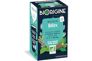 BiOrigine - Infusion bio Détox - Romarin, réglisse & menthe - Ingrédients d'origine naturelle - 20 sachets - 33.4g Bio