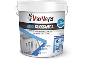 MaxMeyer Pittura per esterni Acrilsilossanica Elastomerica BIANCO 14 L