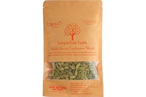 BanyanTree Foods Cardamomo Verde Entero (Green Cardamom Whole),100g
