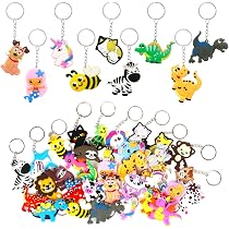 Osdhezcn Portachiavi a forma di anatra, morbido e confortevole, ciondolo a forma di animale per zaini per Natale e compleanni, A
