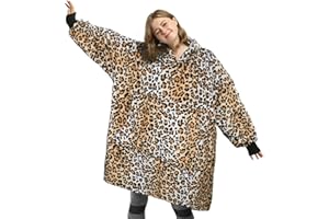 Catalonia Classy Sweat à capuche couverture surdimensionné, pull en molleton géant avec grande poche avant, super doux chaud confortable pour adultes hommes femmes épouse petite amie