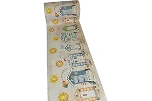 LAVELAHOME Tappeto ESTATE da Cucina a Metraggio - Antiscivolo, Lavabile in Lavatrice, Passatoia Moderna con Design Mare (Lido)