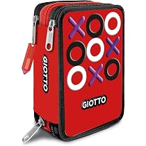 Giotto Super Crystal Federmäppchen 3-fach – Aquamarin, Wasserdicht, Mit Stiften & Zubehör
