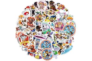 DAWUMIN Hund Patrol Aufkleber Kinder, 100 Stück Sticker Set, Wasserfest Cute Stickers für Koffer Fahrrad Laptop Autos DIY Tattoo, Vinyl Aufkleber für Kindergeburtstag Mitgebsel Festival Mädchen (Hund Patrol)