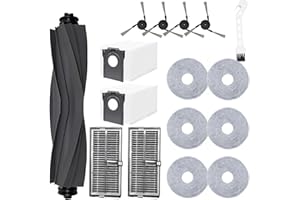 DianSung Zestaw akcesoriów do odkurzacza Dreame X40 Ultra Complete / X40 Pro / S30 Pro Ultra, część zamienna, szczotka główna, 6 ściereczek, 2 worki, 4 szczotki boczne, filtr