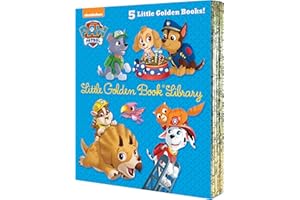Paw Patrol Little Golden Book Library: Itty-bitty Kitty Rescue / Puppy Birthday to You! / Pirate Pups! / All-star Pups! / Jurassic Bark!
