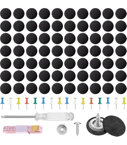 Kit De Réparation De Ciel De Toit Voiture – 90 Rivets + épingles + Tournevis – Universel, Couleur Grise Discrète – Pour Réparer Le Tissu Du Toit Intérieur