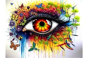 HQDEAL Diamond Painting 5D Quadri con Perline Kit Completo,Kit Stampati per Punto a Croce,Pittura Diamante fai da te Disegni con Diamantini,Creazione Mosaici Painting by Numbers Decorazione da Parete 30X40cm