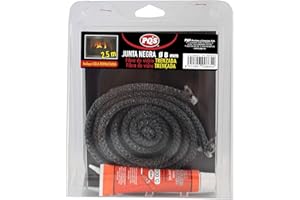 PQS JUNTA DE FIBRA DE VIDRIO TRENZADA REDONDA 2,5M - 8 mm