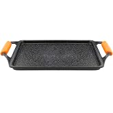 WECOOK! Ecochef Titanium Induction Roasting Pan, 37 x 25 cm, 5 Layers Non-stick Quantanium without PFOA, Silicone Handles, Ca