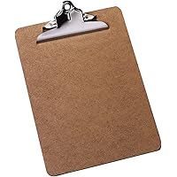 Rapesco A4+ Heavy Duty Hardboard Clipboard - Brown Professional Clipboard With Strong Clip
