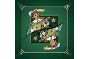 MTJ - Tapis Tarot Prestige Excuse Vert - 60x60cm - Matière Jersey Néoprène - Fabrication Française (Vert)