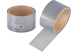 KOIMBRA® Nastro Ripara Zanzariere Adesivo Biadesivo Telato Novità Tenda Finestra Zanzariera Tessuto Fibra di Vetro Screen Repair Patch Grigio Sticky Net adesivi per zanzariera 2m X 5cm (Doppio)