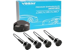 VSG Aide au stationnement Avec émetteur de Signal acoustique et comprenant 4 capteurs