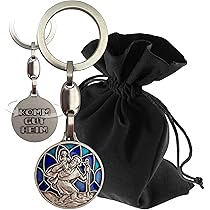 Christoffel sleutelhanger ovaal - De Vrolijke Engel