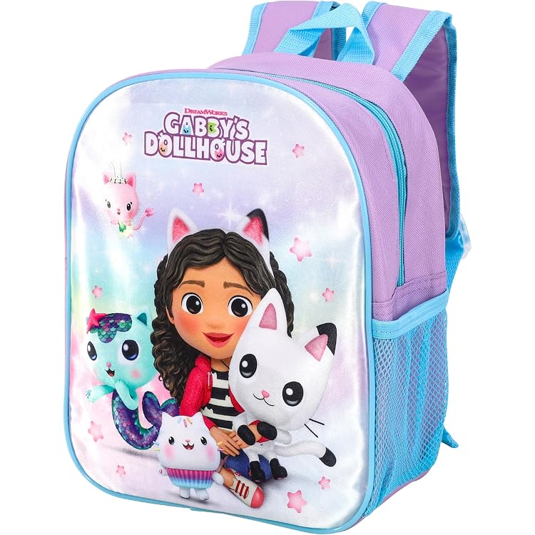 Vadobag Gabby‘s Dollhouse Rucksack Für Kinder – Lila, 29x22x9 Cm, Mit Süßem Print, Leicht & Praktisch
