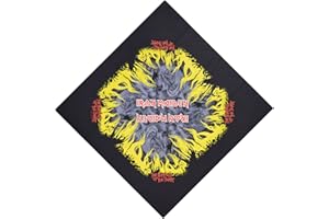 Iron Maiden Bandana The Number Of The Beast Ufficiale Nuovo Nero (21In X 21In) Size One Size