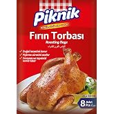 Piknik Gıda Ambalaj Yanmaz Fırın Torbası Zarf 8 Adet 1397