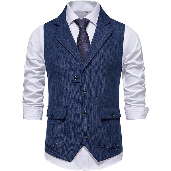 Britse stijl heren klassiek formeel casual u-hals ... - Vicedeal