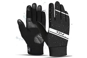 FDX Cycling Waterproof Gloves - Thermal Running Gloves for Men Women, Touchscreen Winter Mittens for Skiing, Biking, Driving, Hiking and Outdoor Sports