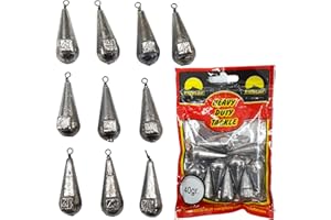 Pro FILSTAR Plomos Pesca 10 x 40g - Plomos de Pesca con Pesca Giratorio - Plomo Pesca Carpa - Carpfishing Pesca Accesorios - Fishing Kit de Pesca Completo Mar - Aparejos de Pesca Fondo – Pescar