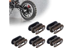 MTATCN T8F Drive Chain Spare Master Link Heavy Duty Connecting Links for 43cc 47cc 49cc 50cc 2-Stroke SSR SX50 Mini Moto ATV Quad 4 Wheeler Scooter Dirt Pocket Bike - 5pcs