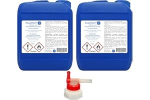 ‎HERRLAN PSM AseptiSan - 2 x 5 Ltr. Kanister inkl. 1 x AGH Flächen- und Händedesinfektionsmittel Pharmazentralnummer-16613756 HERRLAN Qualität Made in Germany