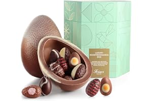 Friars Egg-Stravaganza Egg - Extra Thick Milk & White Marbled Chocolate | Contains Eggs Filled with Decadent & Indulgent Flavours | Spectacular & Opulent Easter Gift | Recyclable Packaging | UK Made