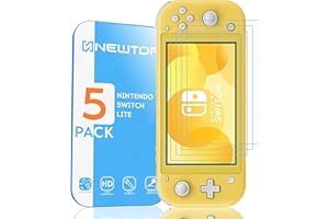 N NEWTOP Pellicola TPU Antishock Compatibile con Nintendo Switch Lite (2019) 5.5 Pollici, Trasparente Ultra Fina 0.2mm Protezione Schermo Touch Screen Display Copertura Anti Urto Graffi (5 Pezzi)