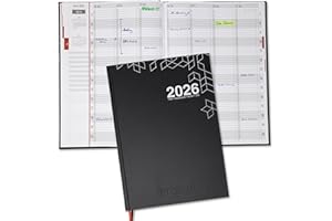 TOBJA® Książka rezerwacyjna, planer praktyki 2026 format A4, 15 min, planer dzienny 2026, kompletny | planer salonu A4