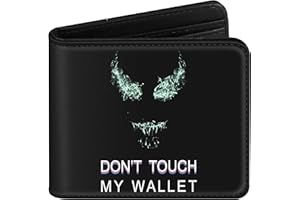 Pegmode Boys Wallet Cute Leather Bifold Wallet for Teen Boys Funny Cool Credit Card Cash Id Holder RFID Blocking Fun Black Bi Fold Small Wallets with Coin Pocket Slim Aesthetic Teens Youth Guys