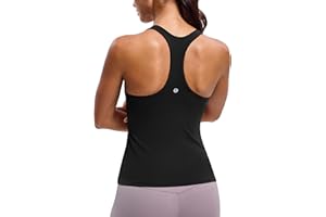 BAYDI Clouduxi Racerback Workout Tank Tops for Women Yoga Shirts with Built in Bra Gym Sleeveless Camisole