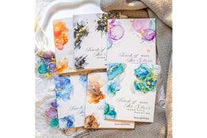 MISKEPAA Set di 90 Pezzi Adesivi per Scrapbooking, Adesivi Stelle per Scrapbooking, Accessori per Scrapbooking, Journaling, Bullet Journal, Pittura, Planner, Telefoni Cellulari, Album Fotografici (Star Track)