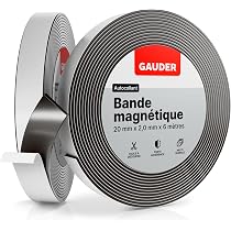 GAUDER Bande Magnétique Autocollante | Ruban Magnétique Adhésif ...