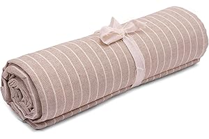 HomeLife Copridivano Rigato Beige [280X360] Made in Italy | Copritutto Cotone Multiuso per Copriletto Matrimoniale Estivo, Arredo Divano, Mare, Auto per Cani