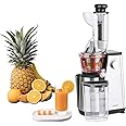 H.Koenig GSX24 Estrattore verticale per frutta e verdura senza BPA - Bocca larga 82 mm - 3 filtri per succhi sottili o spessi