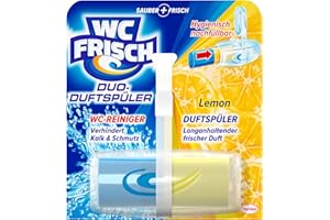 ‎WC-FRISCH WC Frisch Duo-Duftspüler Lemon, WC Reiniger und WC Duftstein, 1 Stück