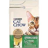 Cat Chow Sterilized Dry Cat Food, Chicken, Sterilized, Adult, 3 kg