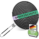 Netrox Home&reg; Foldable Silicone Splatter Guard | Heat Resistant and Dishwasher Safe for Pans up to 30 cm | Splatter Filter for