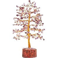 FASHIONZAADI Amethyst Crystal Tree Gemstone Money Feng Shui Bonsai Trees for Good Luck Chakra Stone Healing Crystals…