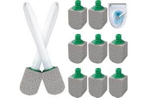 ANOMM 10 Pezzi Pietra Pomice Detergente WC, Pulizia Pietra Detergente Con 2 Manico, Pietra Per La Pulizia Della Toilette, Pumice Stone Per La Pulizia Della Toilette, Lavandino, Piscine, Cucine, Bagno