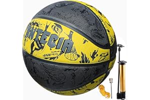 Fantecia Basketball with Pump for Youth Adult, Street Basketball Size 7 Indoor Outdoor Use