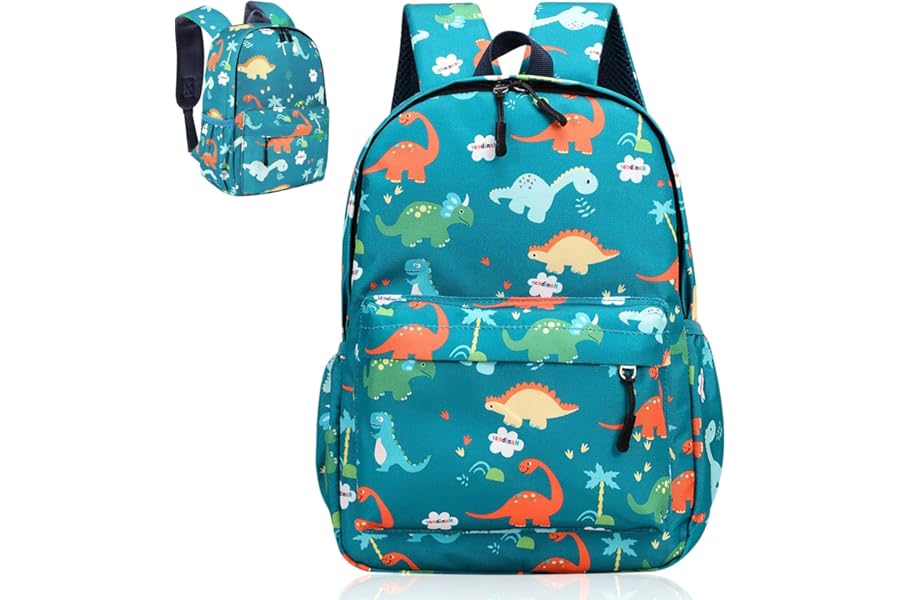 Kids Backpack, Toddler Backpack, Backpack Kindergarten Boy, Dinosaur Backpack School Backpack, Kids Hiking Backpack, Kindergarten Canvas Holiday Travel School Bag Outdoor Backpack for 3-6 Years Old