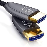 CSL - HDMI Kabel 2.0 b Glasfaser 10m - 4k 60Hz mit HDR - optisches HDMI Kabel LWL - 3D - ARC - CEC – HDCP 2.2 - YUV 4 x 4 x 4