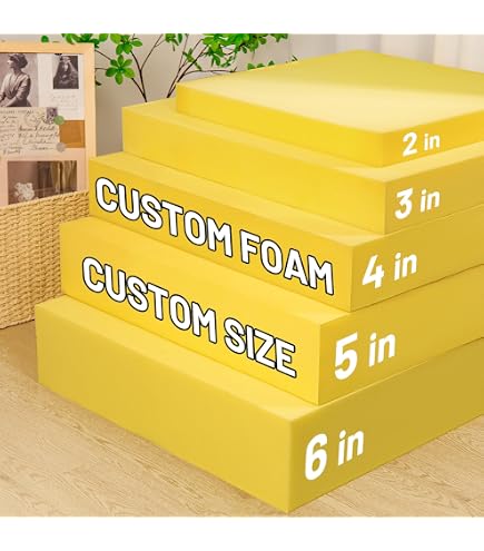 Imbottitura Per Cuscini In Gommapiuma 55x55x4 Cm - Poliuretano Espanso Morbido 30 Kg/m³ Per Sedie E Coprisedie
