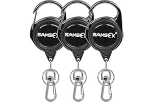 SAMSFX Sam pesca pescadores chaleco del paquete surtido para pesca con mosca combo – Pinzas curvas con retráctil Gear mosquetón Zinger