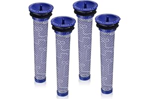 WANGLAOWU 4 x filtry kompatybilne z Dyson V6 V7 V8, nadają się do prania, filtr zastępczy, kompatybilny z Dyson DC58, DC59, DC61, DC62, DC74, Animal Prol Part 965661 01, akcesoria zamienne do odkurzacza, części