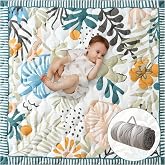Momcozy Baby Play Mat 50 x 50 Inches, Padded Cat Mat, Waterproof and Non-Slip, Foldable with Carry Handle, Indoor and Outdoor